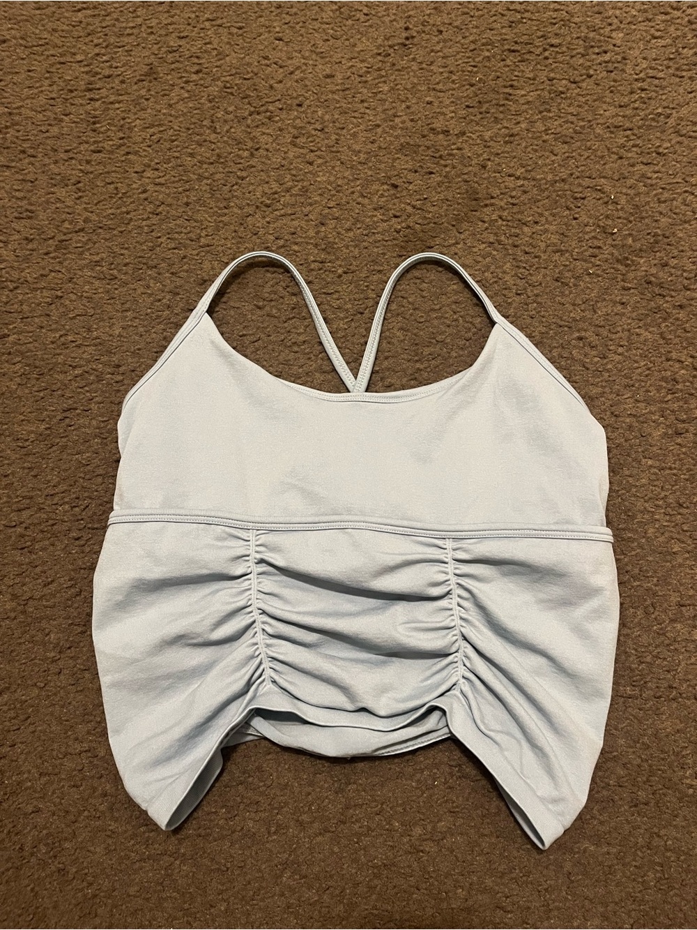 Free People Movement On The Rise Ruched Cropped Tank - Picture 2 of 5